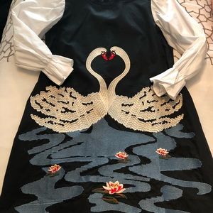 Lin Zi Swan Dress
